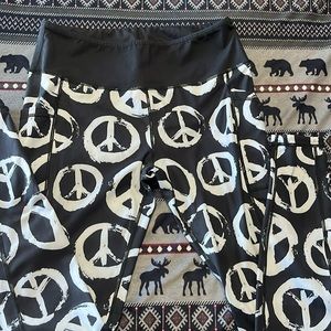 Women’s CVG reversible leggings peace and anarchy